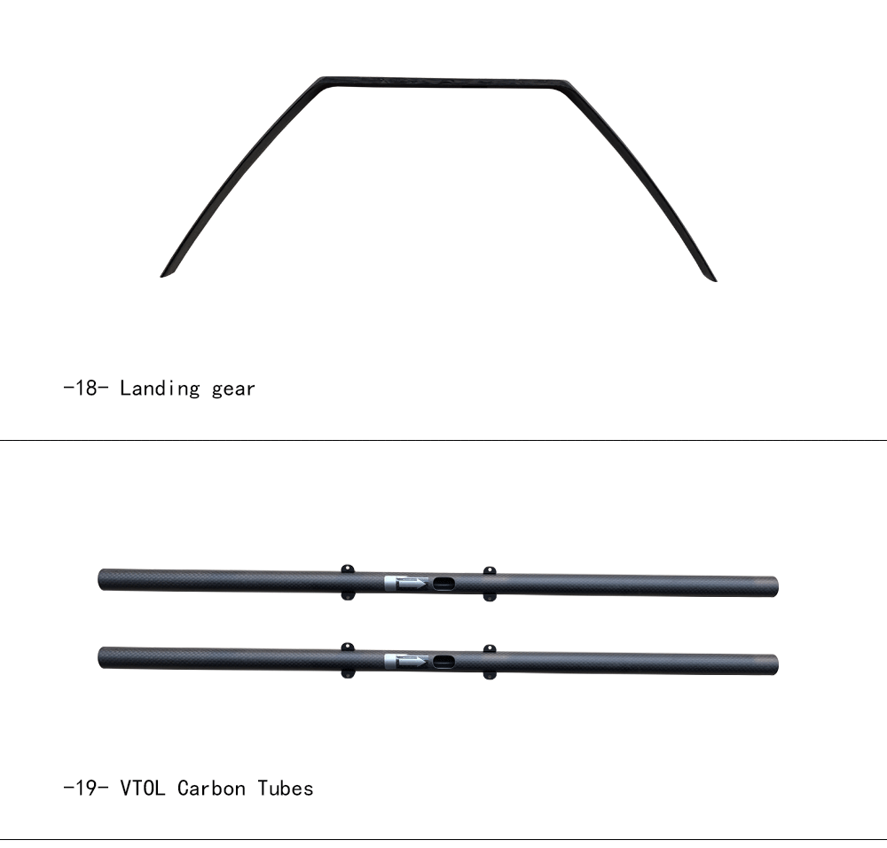 Makeflyeasy Hero Monitoring Aerial Survey Carrier KIT (EPO, EVA, Carbon Tubes, Connectors) Accessories